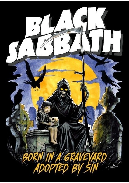 Black Sabbath Duvar Tasarım Poster 30 x 42 Çerçevesiz