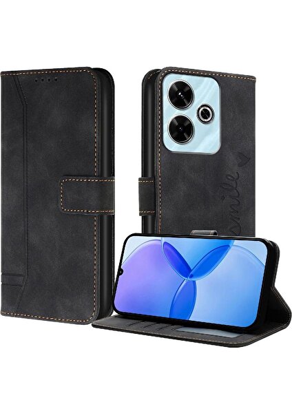 Mays Boutique Telefon Kılıfı Için Xiaomi Redmi 13 4g Kart Yuvaları Kapak Çevirin Folio Cüzdan Pu (Yurt Dışından)