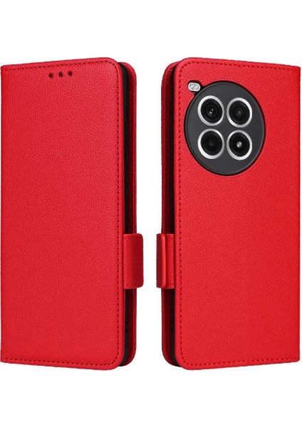 Oneplus Ace 3 Pro Için Flip Case Yan Toka Cüzdan Kart Yuvaları Tutucu Pu (Yurt Dışından)