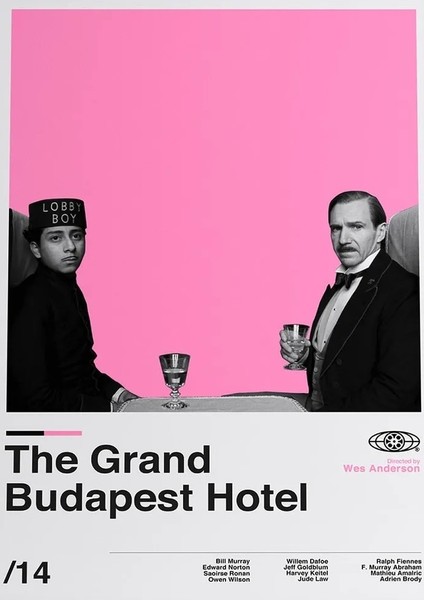 The Grand Budapeşt Hotel Film Afiş Poster 30 x 42 Çerçevesiz