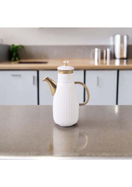 Violet Gold Detaylı Kristal Kapaklı Porselen Yağlık Yağdanlık Sirkelik