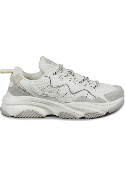 30867 Bej Kadın Sneaker Günlük Spor Ayakkabı
