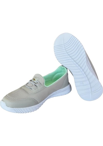 Akıllı Bağcıklı Çocuk Babet Ayakkabı BUZ - SU YEŞİLİ
