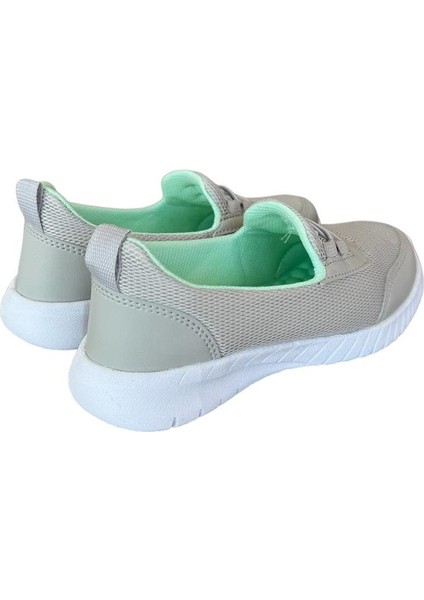 Akıllı Bağcıklı Çocuk Babet Ayakkabı BUZ - SU YEŞİLİ