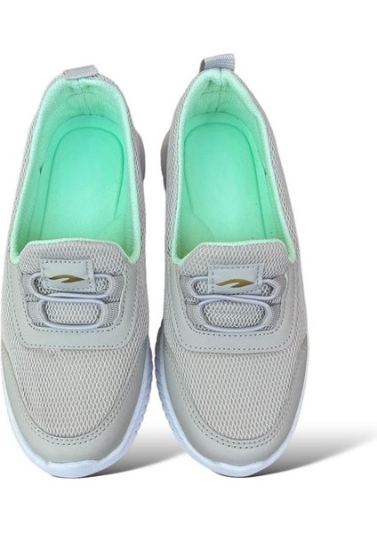 Akıllı Bağcıklı Çocuk Babet Ayakkabı BUZ - SU YEŞİLİ