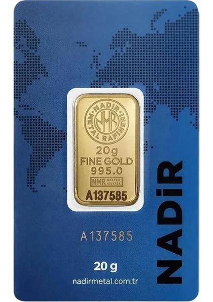 Nadir Gold 20 gr 24 Ayar 995 Milyem Nadirgold Gram Altın