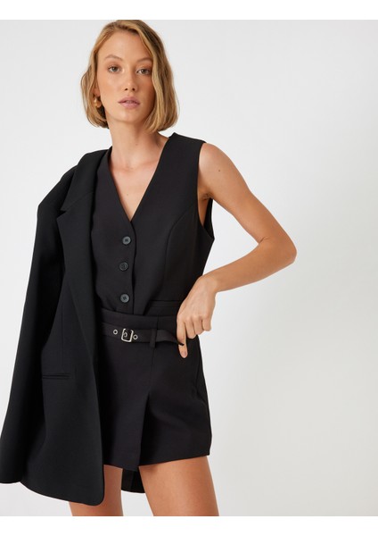 Kemerli Mini Şort Etek Pile Detaylı Yüksek Bel fiyatları