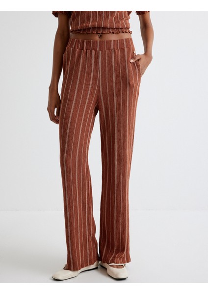 Bol Paça Pantolon Cepli Dokulu Standart Bel modelleri