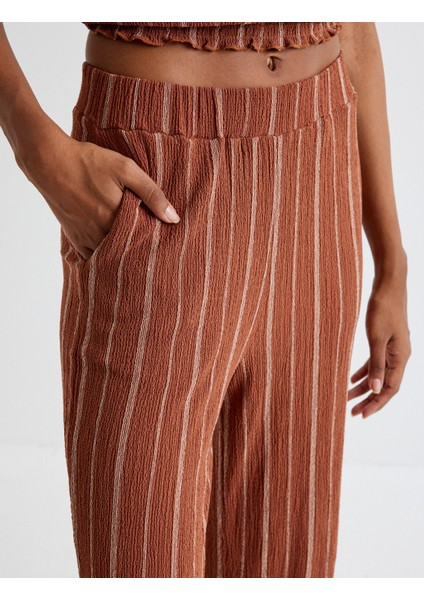 Bol Paça Pantolon Cepli Dokulu Standart Bel indirimleri