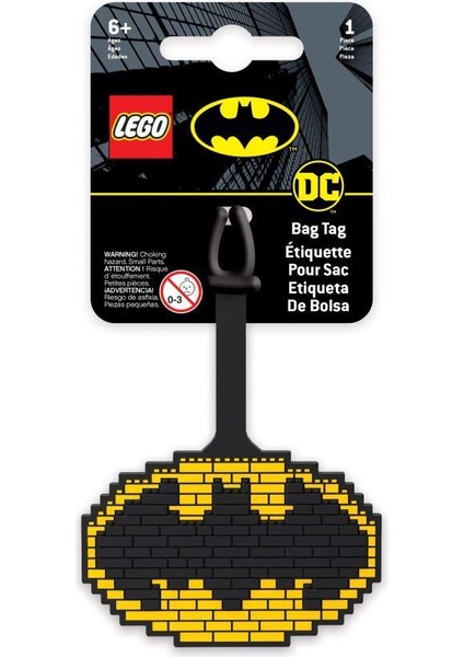 Super Heroes 52815 Bat Symbol Bag Tag