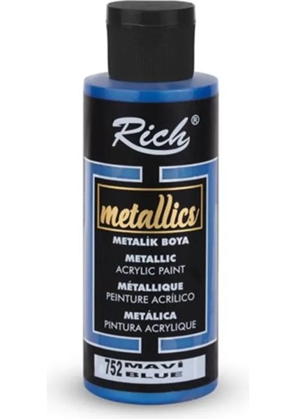 752 Mavi Metalik Akrilik Boya 120CC