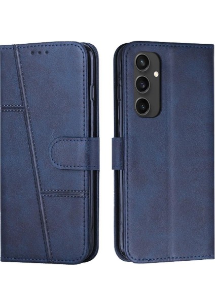 Samsung Galaxy S24 Fe Kart Ekleme Kickstand Pu Deri Için Flip Case (Yurt Dışından)