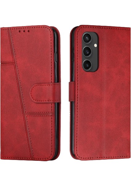 Samsung Galaxy S24 Fe Kart Ekleme Kickstand Pu Deri Için Flip Case (Yurt Dışından)