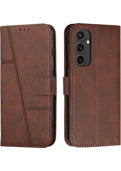 Samsung Galaxy S24 Fe Kart Ekleme Kickstand Pu Deri Için Flip Case (Yurt Dışından)