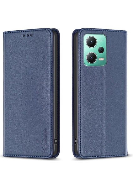 Xiaomi Redmi Not 12 Için Flip Case 5g Manyetik Cüzdan Çok Renkli Pu Yuvası (Yurt Dışından)