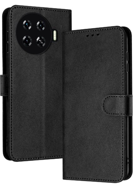 Tecno Spark Için Flip Case 20 Pro Artı Kart Yuvası ile 4g Pu Deri (Yurt Dışından)