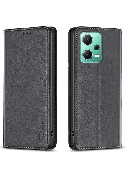 Xiaomi Redmi Not 12 Için Flip Case 5g Manyetik Cüzdan Çok Renkli Pu Yuvası (Yurt Dışından)