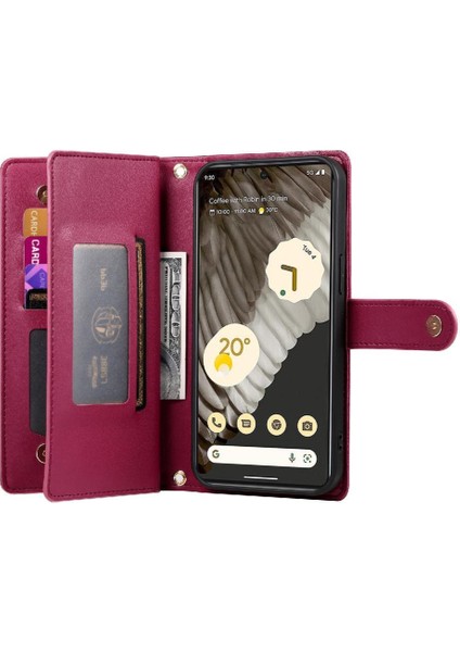 Google Piksel 7 Pro Çok Fonksiyonlu Kart Yuvaları Bilek Kayışı Için Flip Case (Yurt Dışından) indirimleri