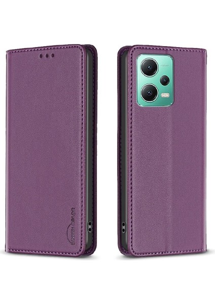 Xiaomi Redmi Not 12 Için Flip Case 5g Manyetik Cüzdan Çok Renkli Pu Yuvası (Yurt Dışından)