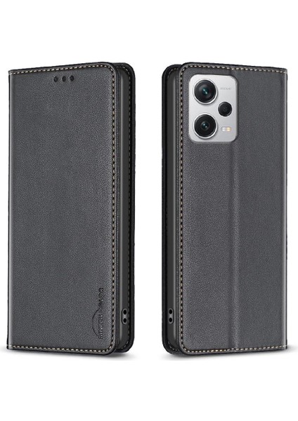 Xiaomi Redmi Not 12 Için Flip Case Pro Artı Pu Deri Manyetik Cüzdan (Yurt Dışından)