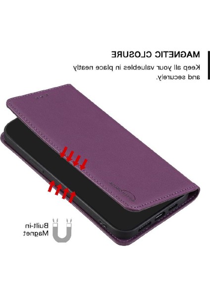 Xiaomi Redmi Not 12 Için Flip Case Pro Artı Pu Deri Manyetik Cüzdan (Yurt Dışından)