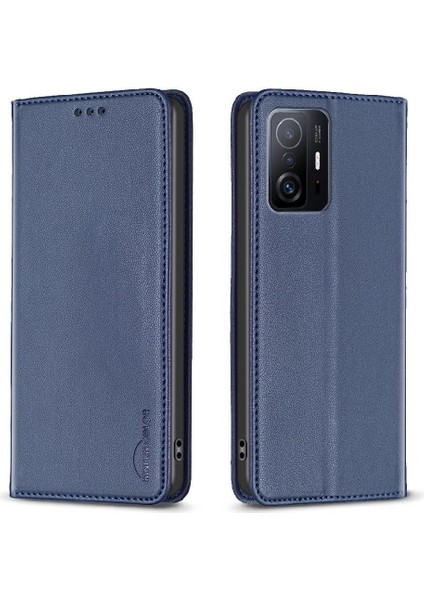 Xiaomi 11T/11T Pro Için Flip Case Manyetik Cüzdan Iş Pu Deri Yuvası (Yurt Dışından)