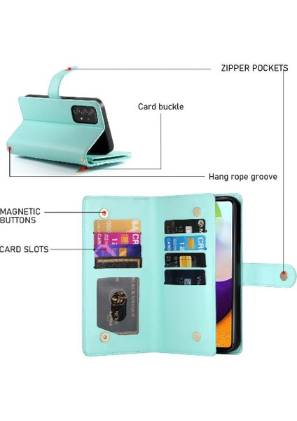 Samsung Galaxy A52S Cüzdan Bölmesi Kickstand Kart Yuvaları Için Flip Case (Yurt Dışından)