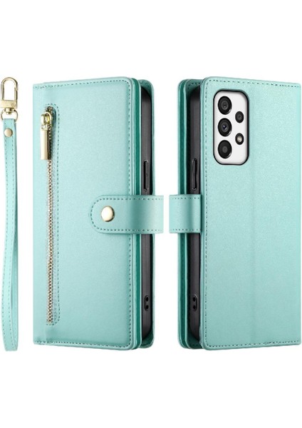 Samsung Galaxy A73 5g Çok Fonksiyonlu Kart Yuvaları Kickstand Için Flip Case (Yurt Dışından)