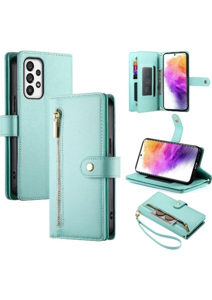 Samsung Galaxy A73 5g Çok Fonksiyonlu Kart Yuvaları Kickstand Için Flip Case (Yurt Dışından)