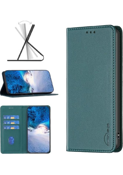 Xiaomi Redmi Not 12 Için Flip Case 5g Manyetik Cüzdan Çok Renkli Pu Yuvası (Yurt Dışından)