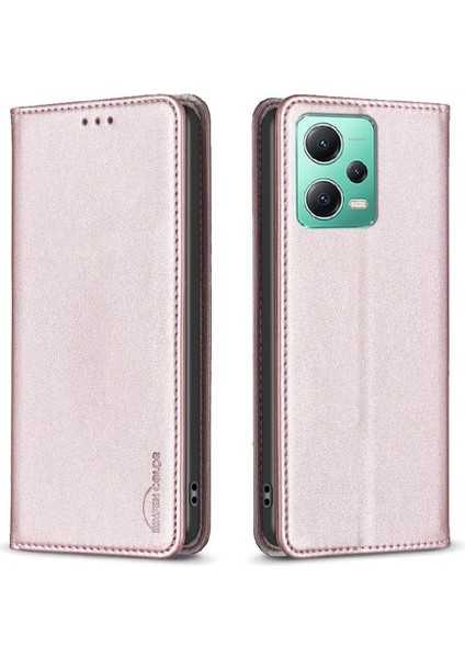 Xiaomi Redmi Not 12 Için Flip Case 5g Manyetik Cüzdan Çok Renkli Pu Yuvası (Yurt Dışından)