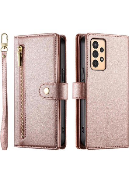 Samsung Galaxy A13 Için Flip Case 4g/5g Bilek Kayışı Kickstand Cüzdan Kart (Yurt Dışından)