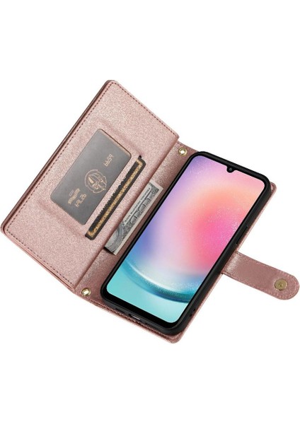 Samsung Galaxy A24 4g Bilek Kayışı Kickstand Için Flip Case Çok Fonksiyonlu (Yurt Dışından) fırsatları