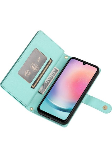 Samsung Galaxy A24 4g Bilek Kayışı Kickstand Için Flip Case Çok Fonksiyonlu (Yurt Dışından) modelleri