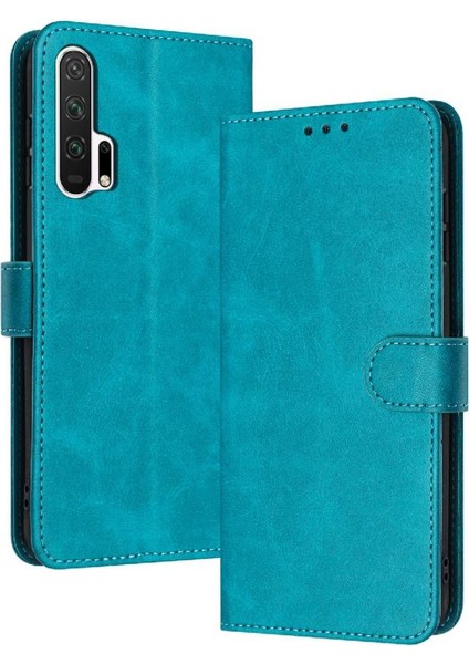 Toka Pu ile Kart Yuvası ile Onur 20 Pro Saf Renk Için Flip Case (Yurt Dışından)