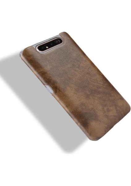 Samsung Galaxy A80 Anti Scratch Lychee Desen Retro Kapak Için Retro Kılıf (Yurt Dışından)