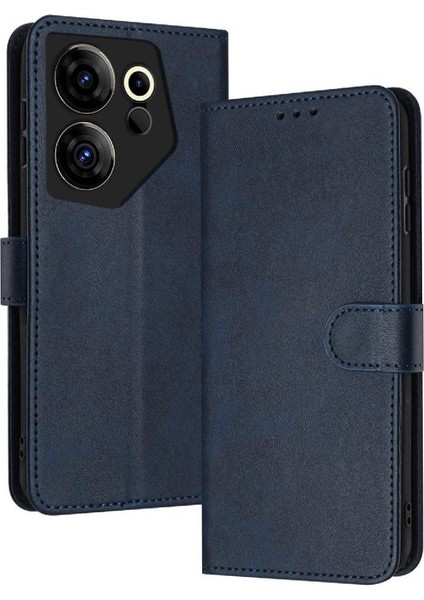 Tecno Camon 20 Premier 5g Kickstand Saf Renk Kartı ile Flip Case (Yurt Dışından)