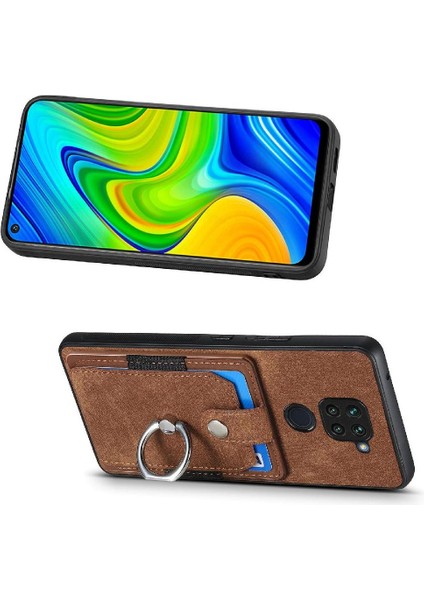 Xiaomi Redmi Not 9 4g Için Kılıf Standı Manyetik Araç Montaj Yüzük Tutucu Crad (Yurt Dışından)