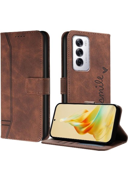 Oppo Phone 12 5g Için Telefon Kılıfı Pu Deri Manyetik Kapatma Flip Folio Kart (Yurt Dışından)