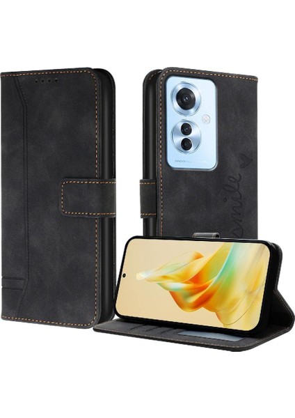 Oppo Phone 11F El Kayışı Için Telefon Kılıfı Pu Deri Flip Folio Cüzdan Kart (Yurt Dışından) indirimleri