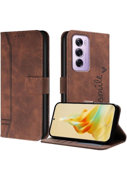 Oppo Phone 12 Pro 5g Için Telefon Kılıfı El Kayışı Flip Folio Cüzdan Pu Deri (Yurt Dışından)