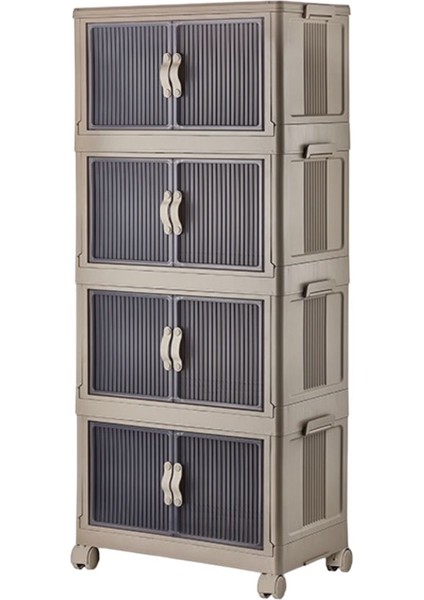 Mckplus 4 Katlı Portatif Katlanabilir Dolap