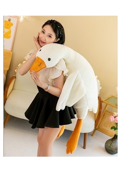 Büyük Beyaz Kaz Yastık Peluş Oyuncak Büyük (Yurt Dışından)