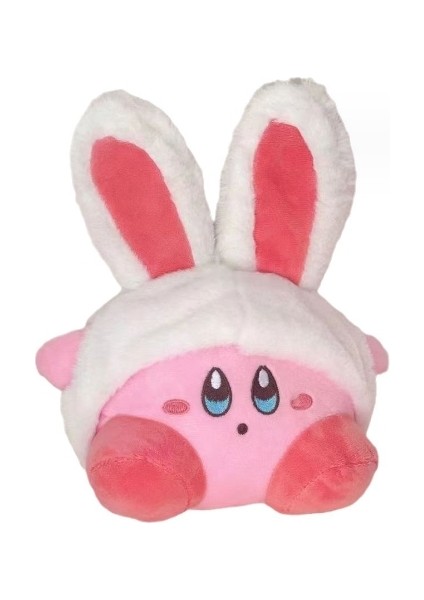 Kirby Peluş Oyuncak, Kızlar Için Sevimli Doğum Günü Hediyesi, Kirby Tavşan Şapkası 30CM (Yurt Dışından)