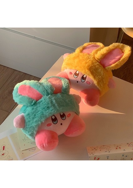 Kirby Doll Peluş Oyuncak Tavşan Kulakları Bebek Sevimli Doğum Günü Hediyesi 20 cm (Yurt Dışından)