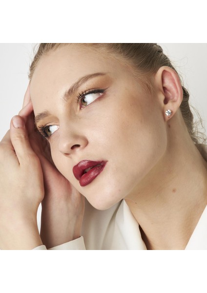 Oval Tek Taş Küpe indirimleri