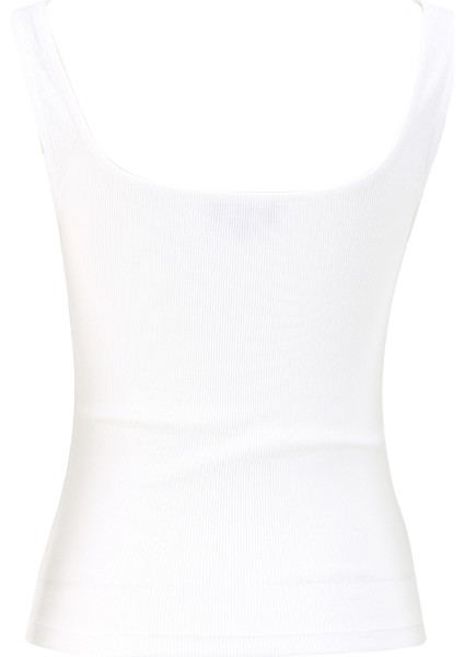 U Yaka Düz Beyaz Kadın Bluz F4SL-BLZ W34 fiyatları