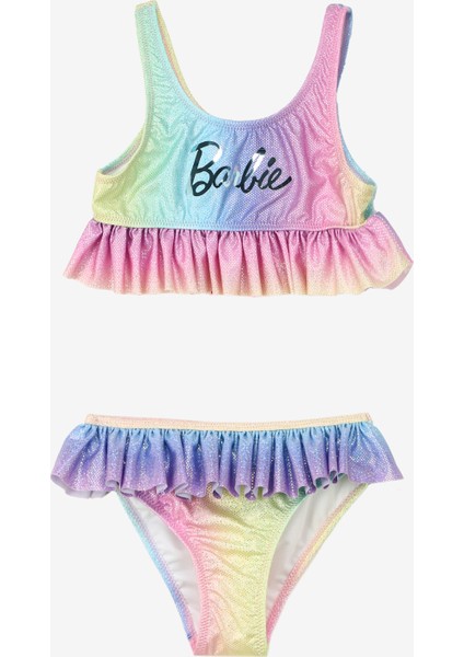 Çok Renkli Kız Çocuk Bikini Takım BRB4SG-BKİ6004