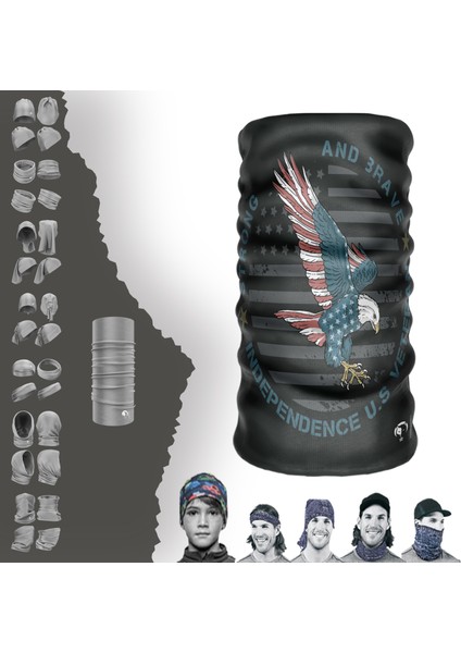 Extreme Amerikalı Kartal Boyunluk Bandana Baf Toka Maske Saçbandı