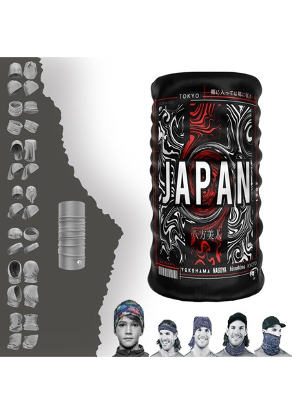 Extreme Japan Yazılı Boyunluk Bandana Baf Toka Maske Saçbandı